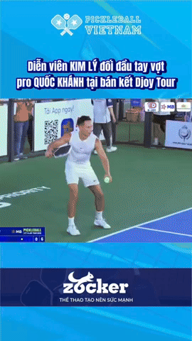 Kim Lý thi đấu pickleball cực 