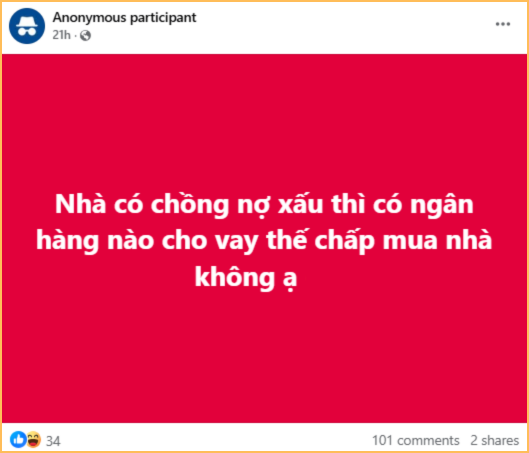 Chồng dính nợ xấu, giấc mơ mua nhà tan thành mây khói vì không vay đâu được tiền!- Ảnh 2.