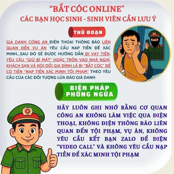 Cảnh báo thủ đoạn ‘bắt cóc online’ học sinh, sinh viên- Ảnh 1.