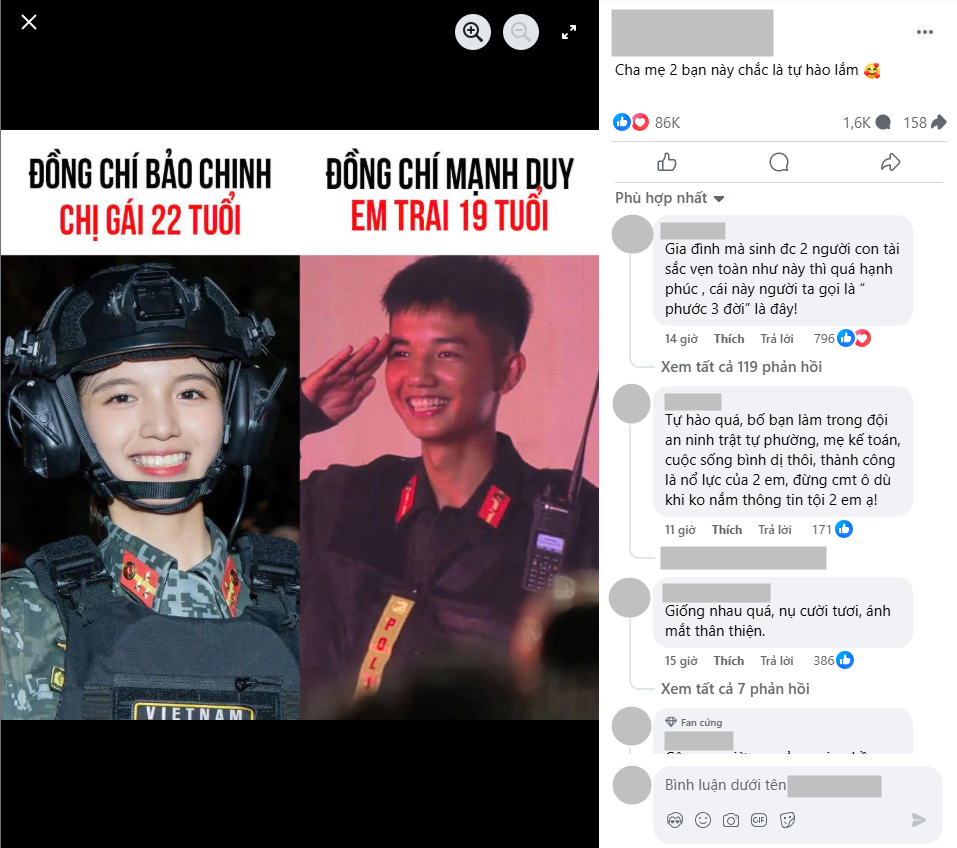 Danh tính chiến sĩ cười duyên khi lọt foucus cam, dân tình "lục tung" mạng xã hội để tìm- Ảnh 1.