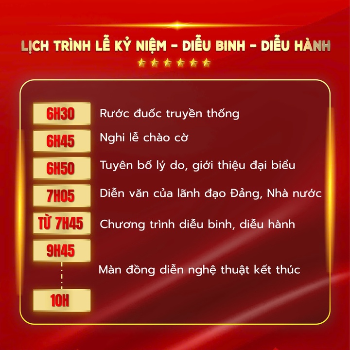 Lịch trình, lộ trình chi tiết Lễ diễu binh, diễu hành kỷ niệm Quốc khánh 2/9- Ảnh 3.