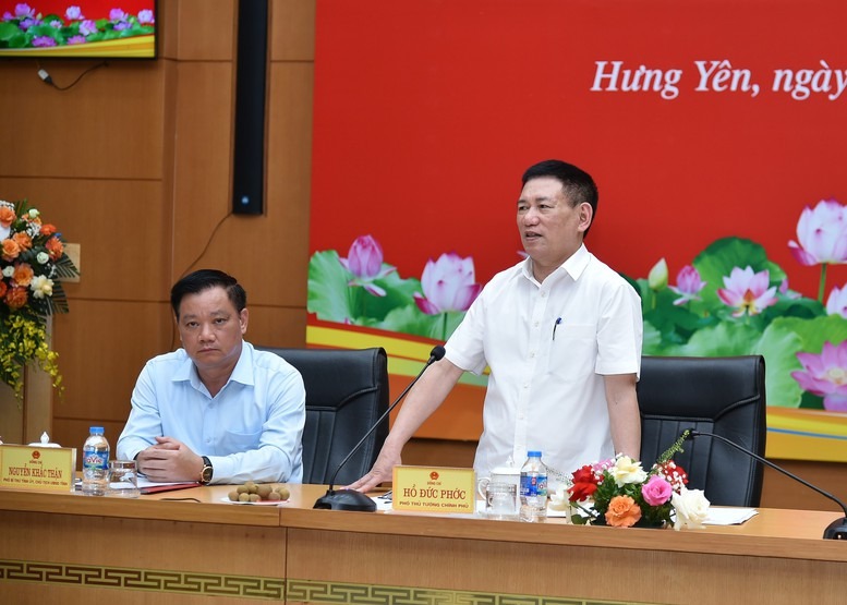 Phó Thủ tướng Hồ Đức Phớc giao nhiệm vụ cho tỉnh Hưng Yên- Ảnh 1.