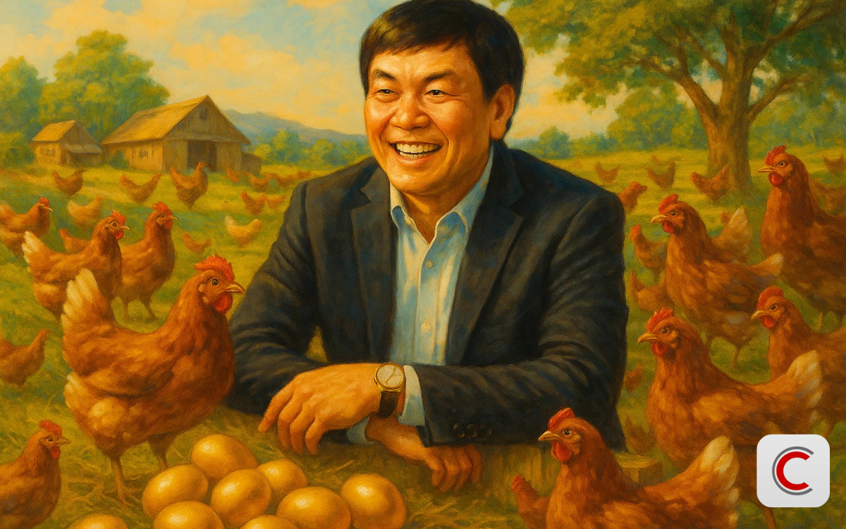 Đàn gà của tỷ phú Trần Đình Long đẻ 1 triệu quả trứng mỗi ngày, lợi nhuận tăng trưởng 135%- Ảnh 1. Đàn gà của tỷ phú Trần Đình Long đẻ 1 triệu quả trứng mỗi ngày, lợi nhuận tăng trưởng 135%- Ảnh 1.