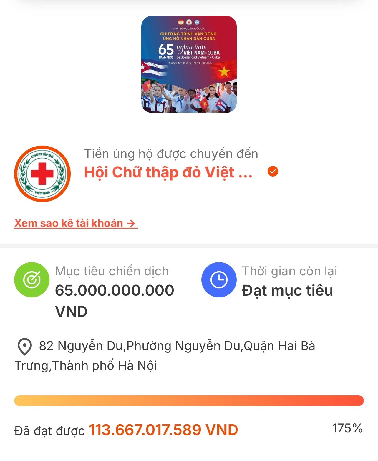 Chỉ sau 2 ngày, chương trình ủng hộ nhân dân Cuba đạt 113 tỷ, vượt mục tiêu toàn chiến dịch- Ảnh 1.