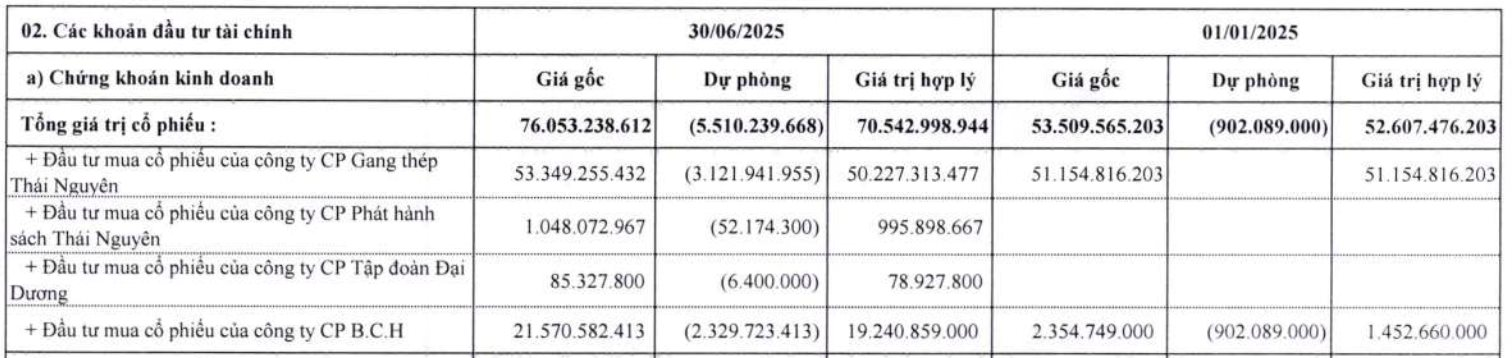 Một công ty trên sàn bất ngờ chuyển từ lãi sang lỗ, lợi nhuận giảm 193% sau soát xét, “bốc hơi” hàng tỷ đồng với danh mục đầu tư chứng khoán- Ảnh 2.