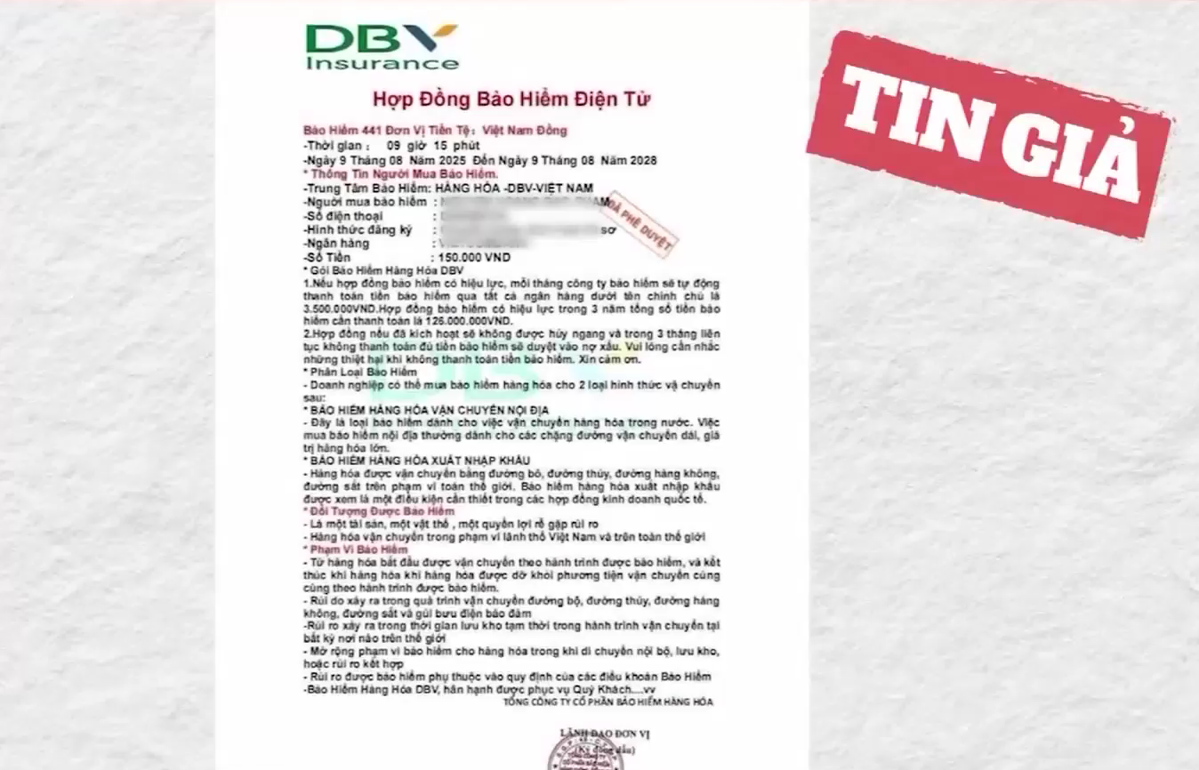 Cảnh báo lừa đảo chuyển khoản tự động kích hoạt mua bảo hiểm hàng hóa- Ảnh 1. Cảnh báo lừa đảo chuyển khoản tự động kích hoạt mua bảo hiểm hàng hóa- Ảnh 1.
