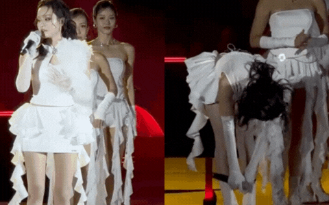 Hiền Hồ bất ngờ quỳ gối xin lỗi giữa sân khấu: "Mọi người đừng bao giờ mắc sai lầm như tôi"- Ảnh 1.