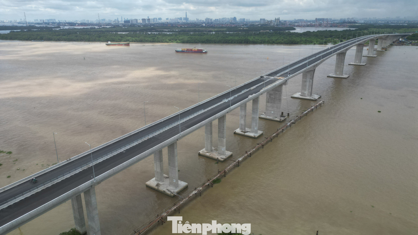 Hình ảnh cầu lớn nhất trên tuyến Vành đai 3 TPHCM trước ngày thông xe- Ảnh 7.
