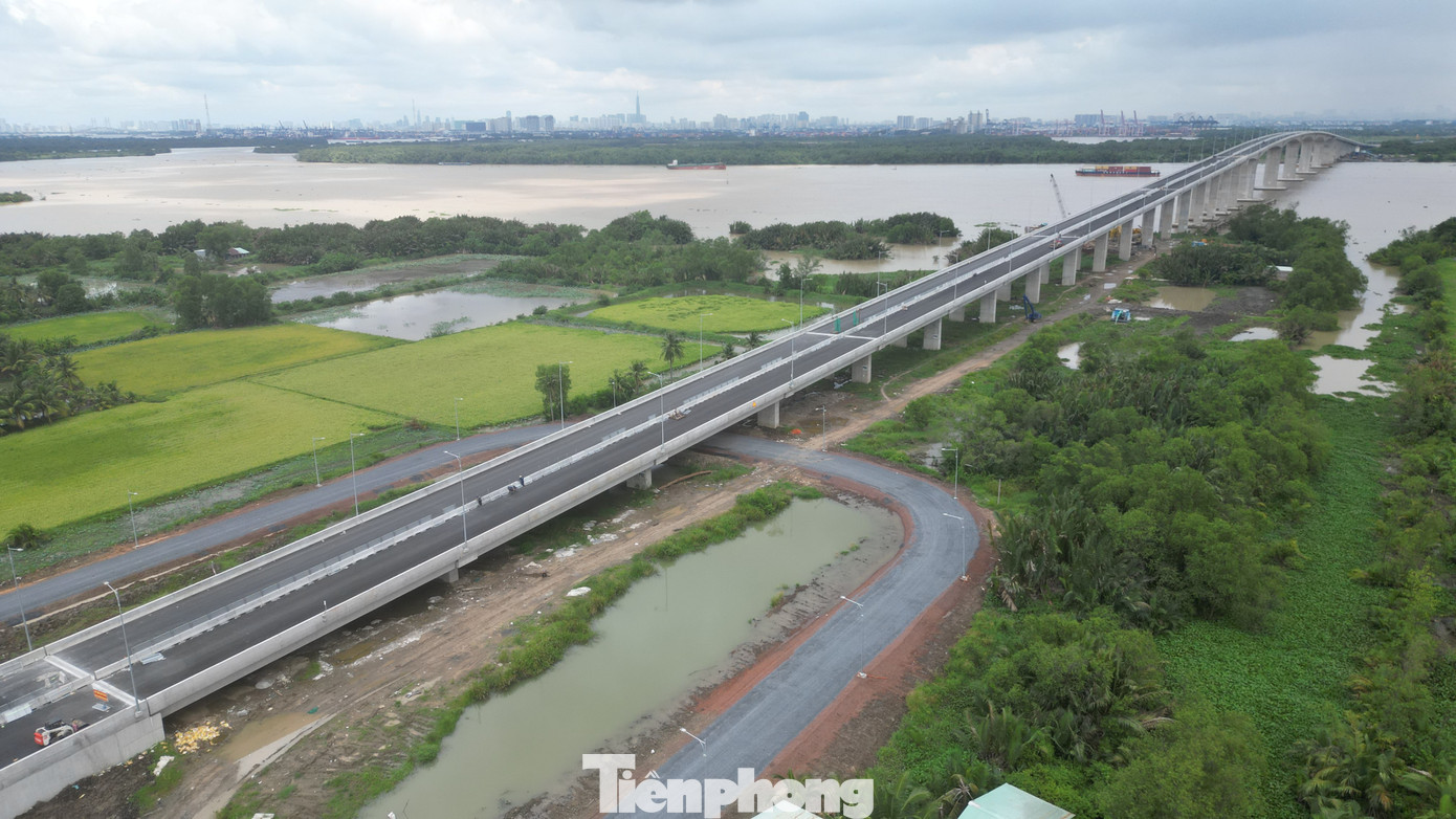 Hình ảnh cầu lớn nhất trên tuyến Vành đai 3 TPHCM trước ngày thông xe- Ảnh 3.