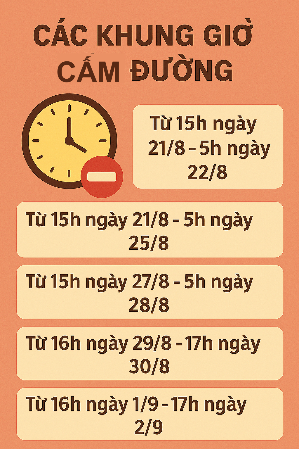 CA Hà Nội thông báo tất cả người tham gia giao thông từ 15h ngày 21/8- Ảnh 1.