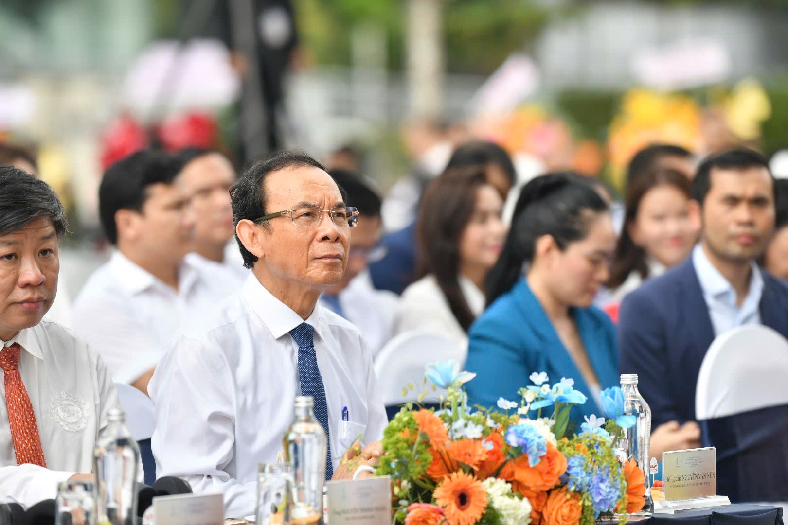 Bí thư Thành ủy TP HCM dự lễ khánh thành Trung tâm Tài chính quốc tế cao 55 tầng- Ảnh 1.