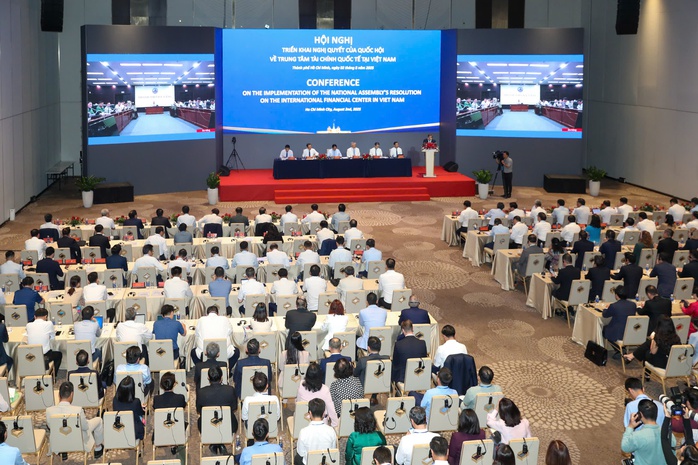 Thủ tướng Phạm Minh Chính dự hội nghị triển khai Nghị quyết về Trung tâm Tài chính quốc tế- Ảnh 3.