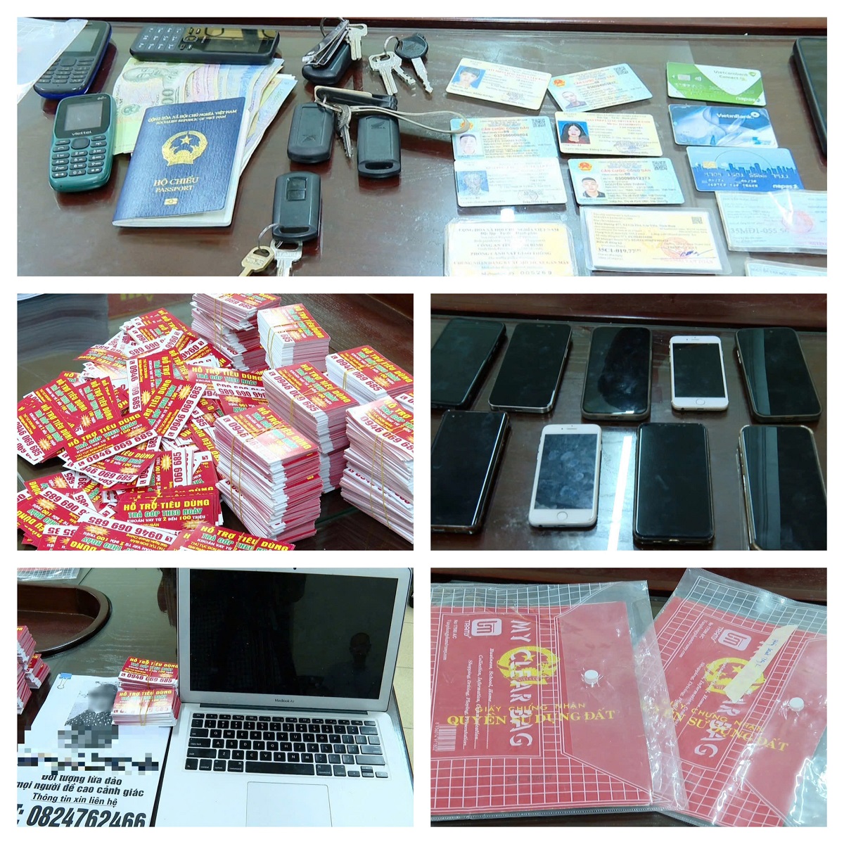 Khám xét khẩn cấp phát hiện 10.000 tờ rơi cho vay tiền, công an tiến hành phong tỏa hơn 500 triệu đồng trong tài khoản ngân hàng- Ảnh 2.