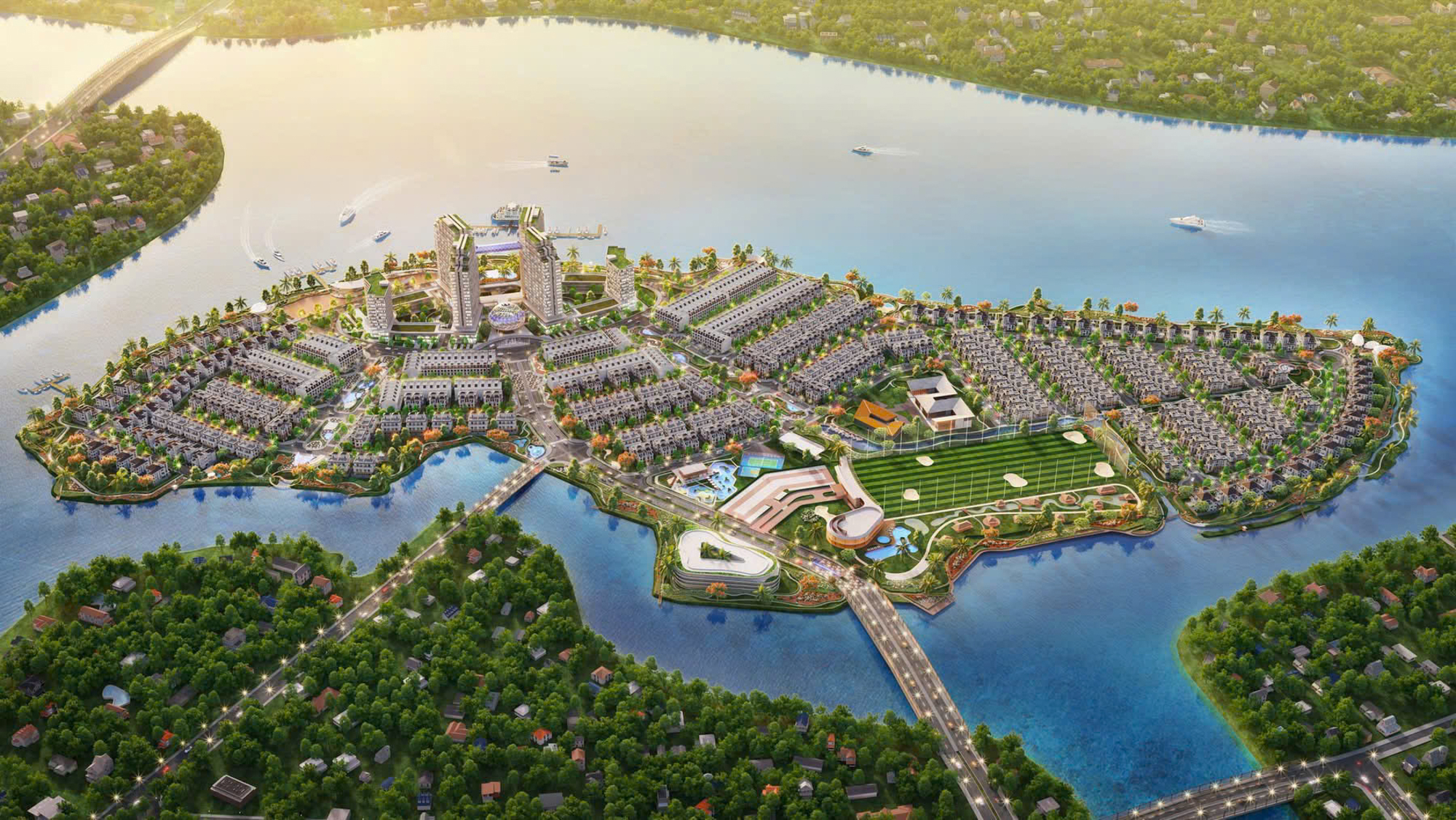 Toàn cảnh đô thị đảo sát vách TP.HCM, đối diện dự án 72.000 tỷ của Sun Group, góp phần đẩy giá đất tăng gấp 10 lần- Ảnh 1. Toàn cảnh đô thị đảo sát vách TP.HCM, đối diện dự án 72.000 tỷ của Sun Group, góp phần đẩy giá đất tăng gấp 10 lần- Ảnh 1.