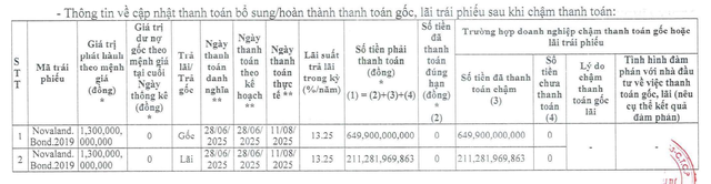 Novaland thanh toán gốc, lãi cho lô trái phiếu 1.300 tỷ đồng- Ảnh 1.