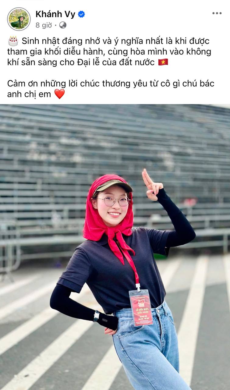 Điều đặc biệt không ngờ liên quan đến NSND Xuân Bắc - Salim - MC Khánh Vy trong buổi tổng hợp luyện diễu hành- Ảnh 4. Điều đặc biệt không ngờ liên quan đến NSND Xuân Bắc - Salim - MC Khánh Vy trong buổi tổng hợp luyện diễu hành- Ảnh 4.
