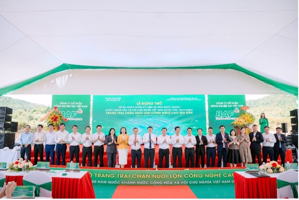 BAF Việt Nam khởi công trang trại chăn nuôi lợn công nghệ cao Gia Hân tại Quảng Trị- Ảnh 1.
