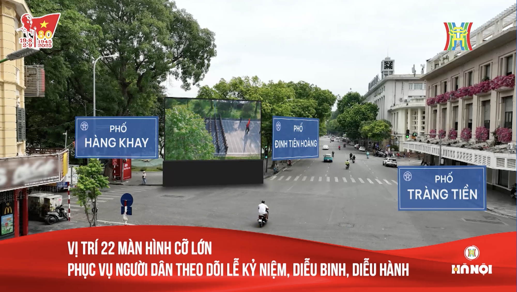 Chi tiết vị trí 22 màn hình LED phục vụ người dân xem trực tiếp Lễ diễu binh, diễu hành- Ảnh 2. Chi tiết vị trí 22 màn hình LED phục vụ người dân xem trực tiếp Lễ diễu binh, diễu hành- Ảnh 2.