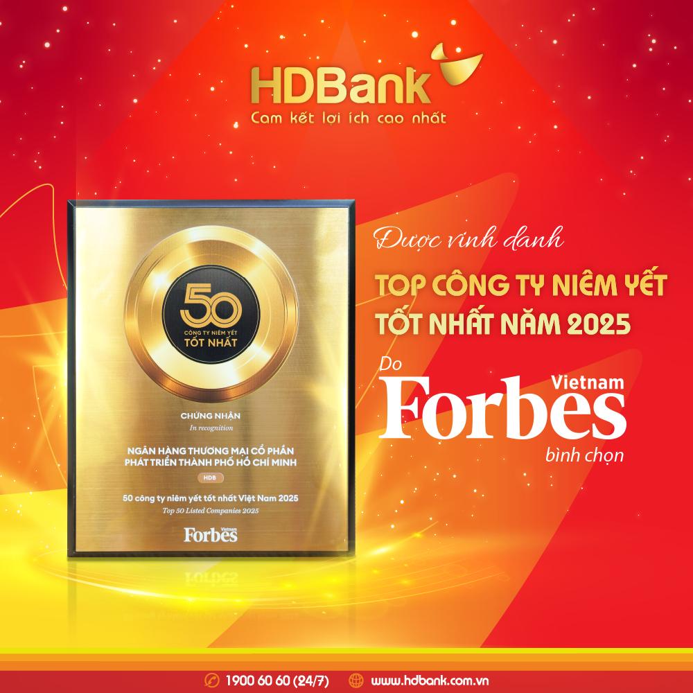 HDBank vào Top 50 doanh nghiệp niêm yết tiêu biểu nhất 2025- Ảnh 2.
