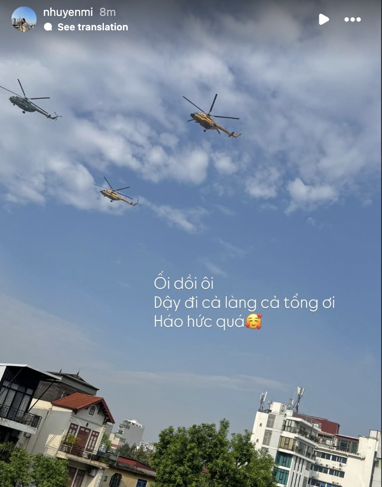 Vợ Văn Quyết háo hức khoe góc ngắm máy bay, trực thăng ngày tổng hợp luyện lần 2, tự hào quá Việt Nam ơi!- Ảnh 1. Vợ Văn Quyết háo hức khoe góc ngắm máy bay, trực thăng ngày tổng hợp luyện lần 2, tự hào quá Việt Nam ơi!- Ảnh 1.