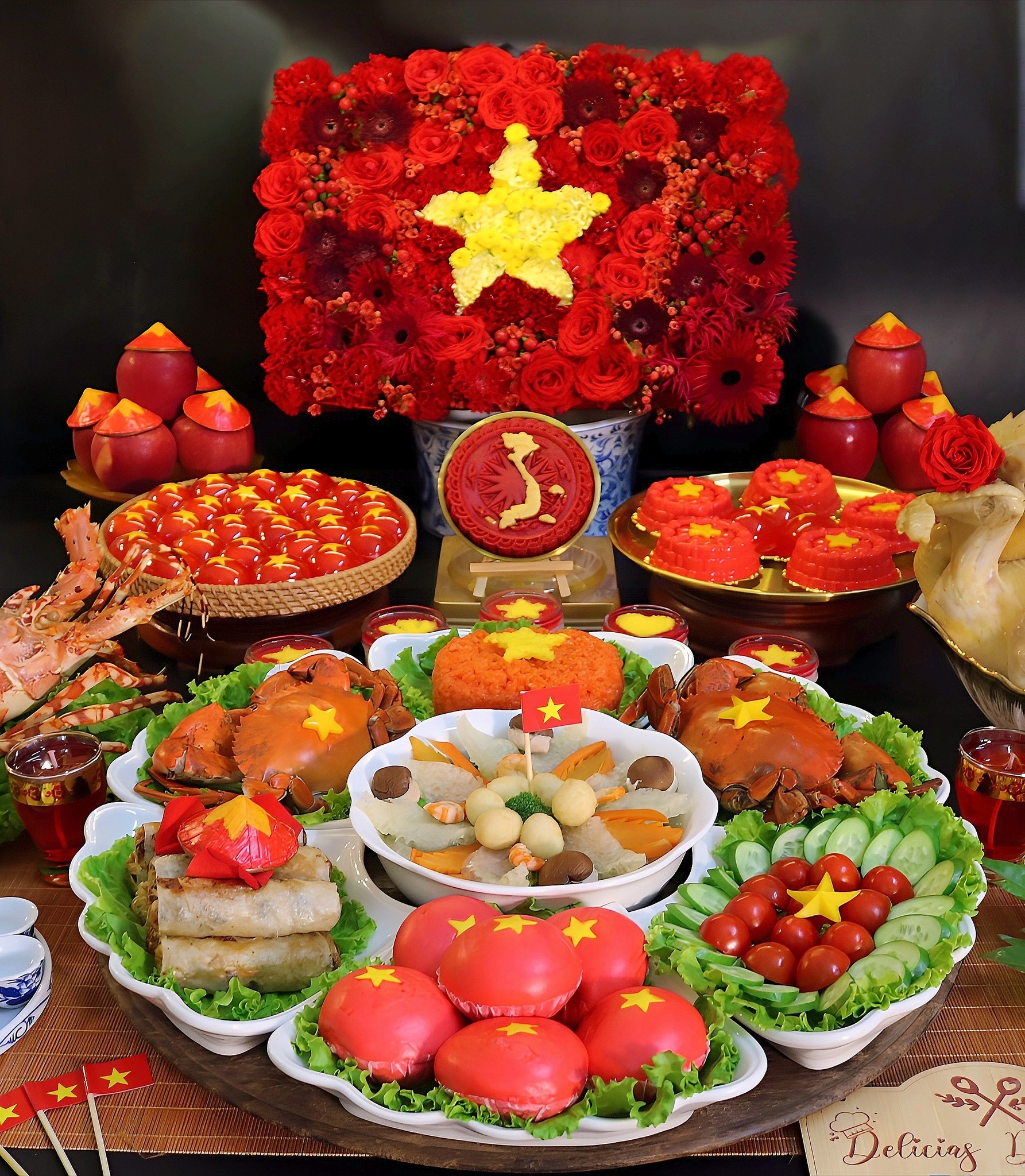 Mẹ đảm Hà Nội mang niềm tự hào dân tộc vào mâm lễ "Yêu Nước" trong mùa Vu Lan đặc biệt- Ảnh 3. Mẹ đảm Hà Nội mang niềm tự hào dân tộc vào mâm lễ "Yêu Nước" trong mùa Vu Lan đặc biệt- Ảnh 3.