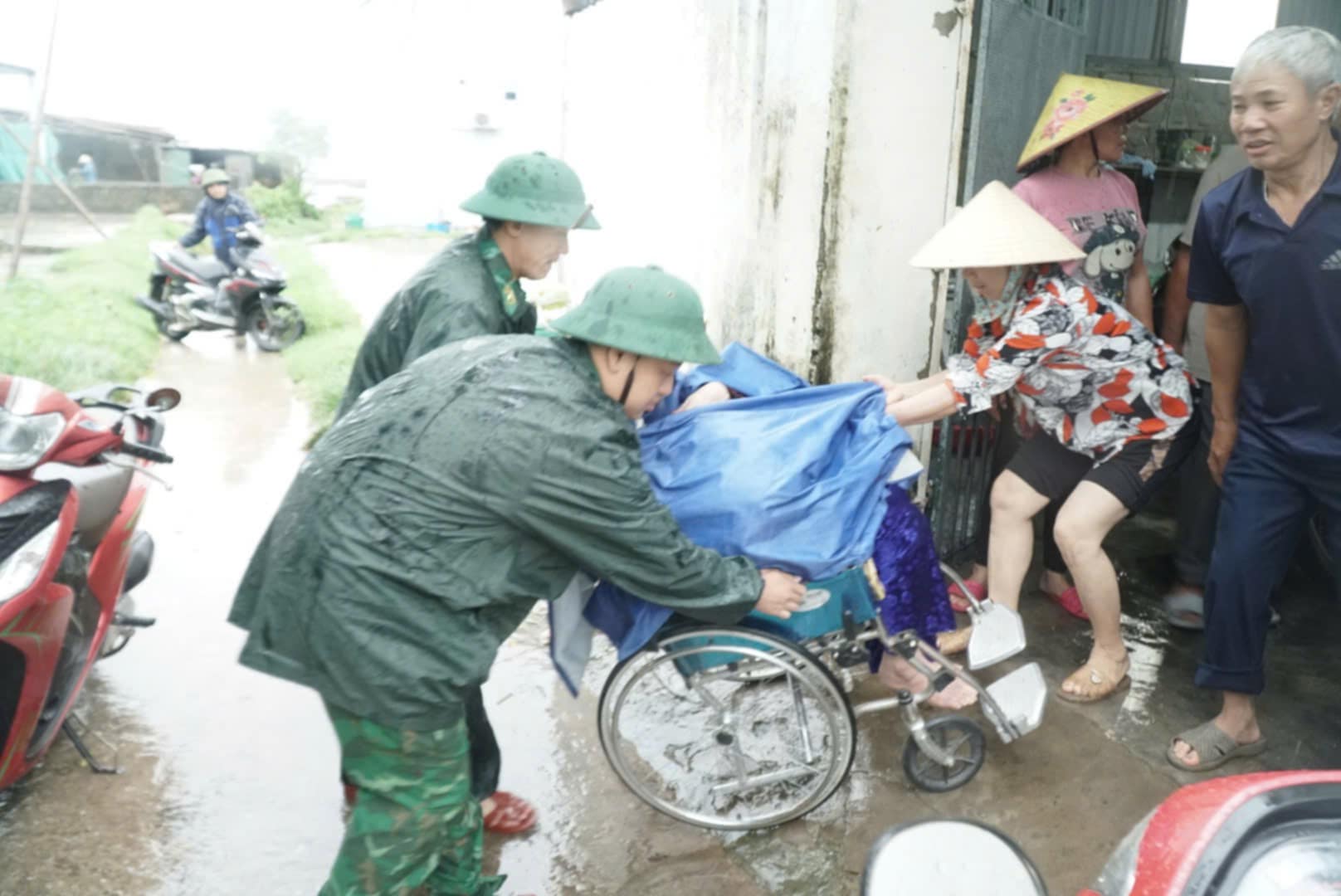 Trước giờ "G" bão số 5 Kajiki đổ bộ, mưa trắng trời, cây đổ, gió giật mạnh- Ảnh 13. Trước giờ "G" bão số 5 Kajiki đổ bộ, mưa trắng trời, cây đổ, gió giật mạnh- Ảnh 13.