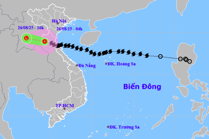 Bão số 5 suy yếu thành áp thấp nhiệt đới, mưa lớn tiếp diễn ở nhiều địa phương- Ảnh 1. Bão số 5 suy yếu thành áp thấp nhiệt đới, mưa lớn tiếp diễn ở nhiều địa phương- Ảnh 1.