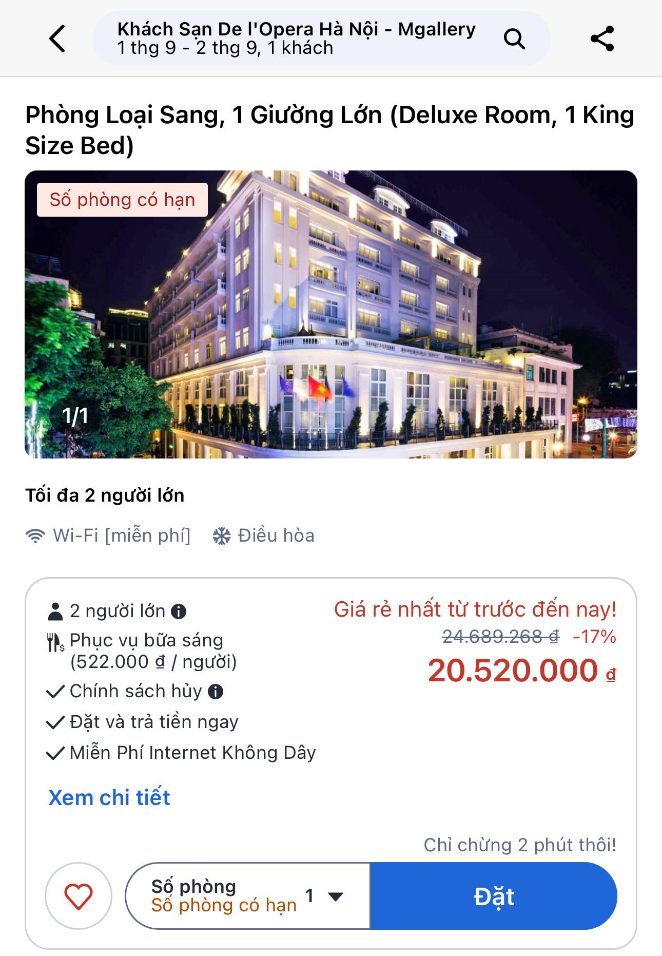 Hà Nội vẫn còn phòng giá 30-100 triệu/đêm nếu bạn muốn đặt khách sạn xem diễu binh, nhanh tay còn kịp!- Ảnh 2. Hà Nội vẫn còn phòng giá 30-100 triệu/đêm nếu bạn muốn đặt khách sạn xem diễu binh, nhanh tay còn kịp!- Ảnh 2.