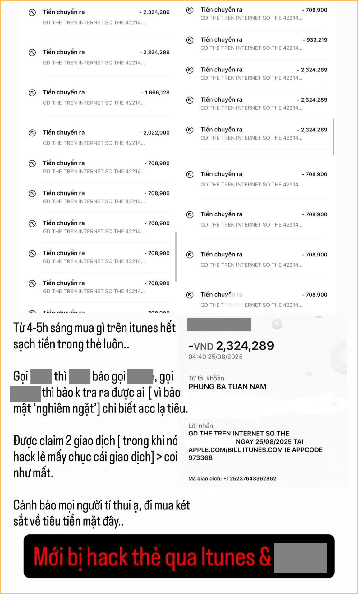 Bạn trai Quỳnh Anh Shyn bị hack hết sạch tiền trong thẻ- Ảnh 1.