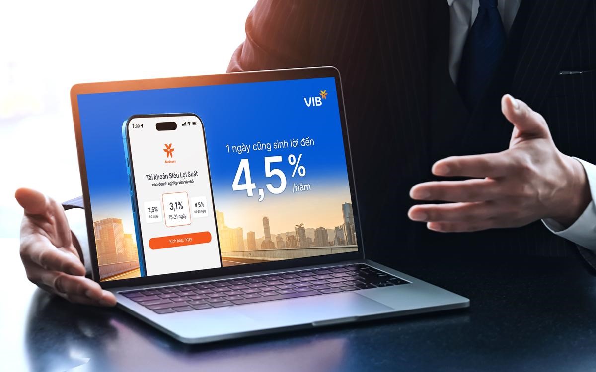 Siêu Lợi Suất VIB giúp doanh nghiệp biến dòng vốn nhàn rỗi thành công cụ sinh lời- Ảnh 1. Siêu Lợi Suất VIB giúp doanh nghiệp biến dòng vốn nhàn rỗi thành công cụ sinh lời- Ảnh 1.