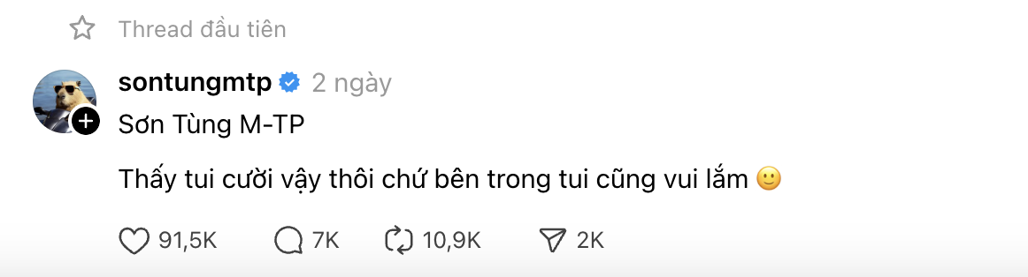 Sơn Tùng có động thái khi đoàn diễu binh hát nhạc của mình, nhưng netizen mong chính chủ có mặt diễu hành luôn thì xịn!- Ảnh 4.