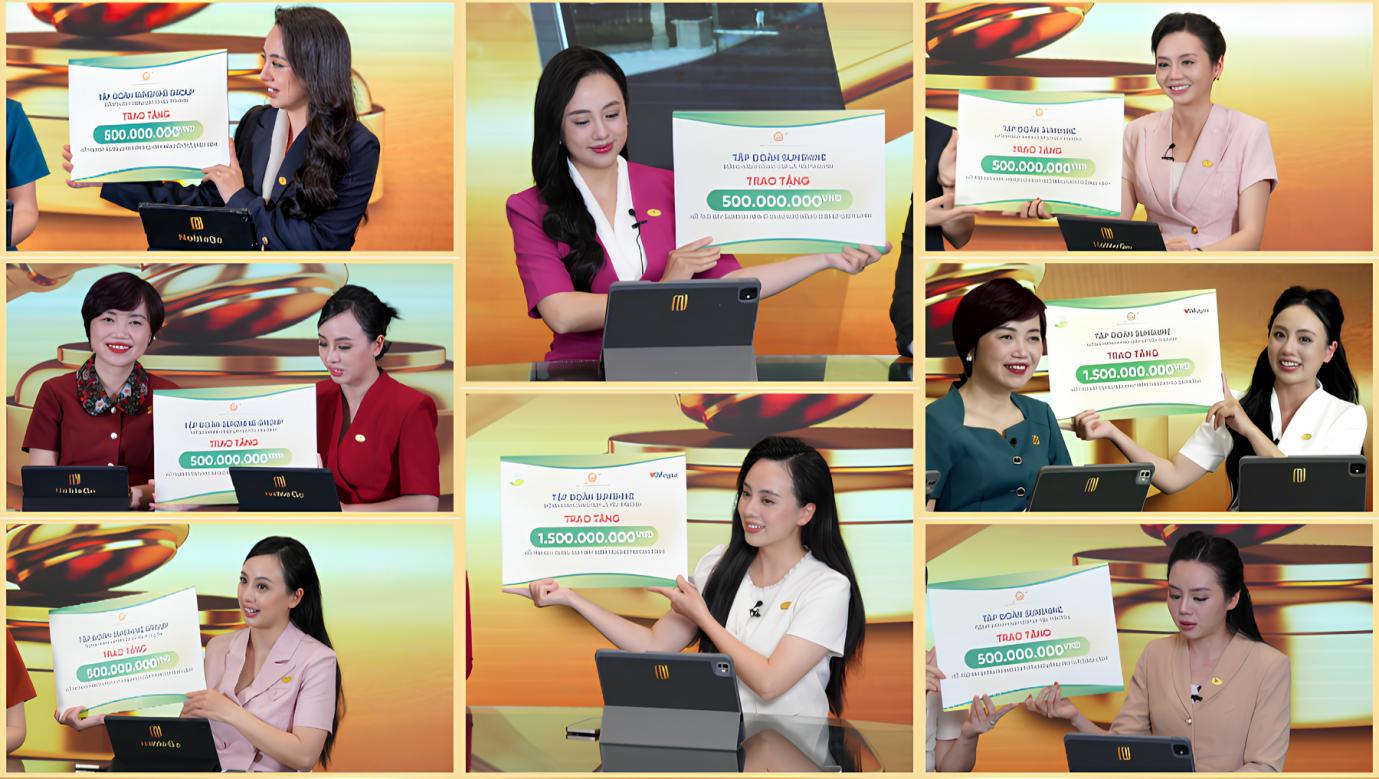 Sunshine Group trao tặng 8 tỷ đồng thiện nguyện sau 16 phiên livestream NobleGo- Ảnh 2.