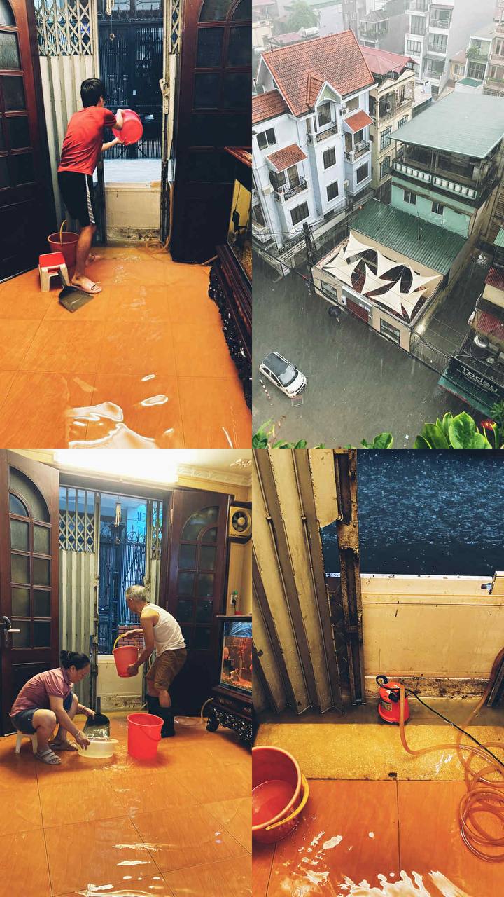 Khung cảnh lạ giữa Hà Nội mênh mông biển nước: Người mang đồ đi bắt cá giữa đường, người lướt ca nô, người đạp vịt trên "vịnh" Văn Quán- Ảnh 14.