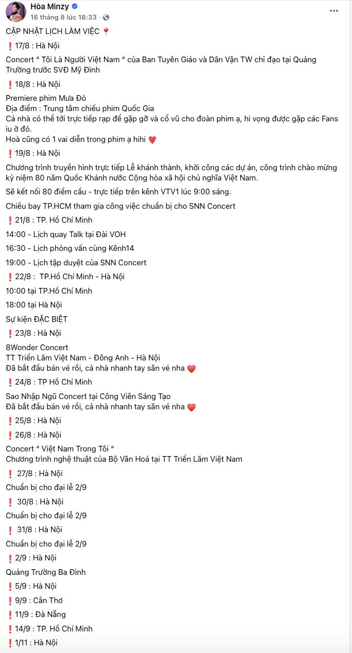 Nữ ca sĩ đắt show nhất dịp Đại lễ 2/9: Bay ra bay vào xuyên Bắc - Nam, lịch trình kín mít vẫn kịp ra MV mới đạt thành tích toàn cầu- Ảnh 2.