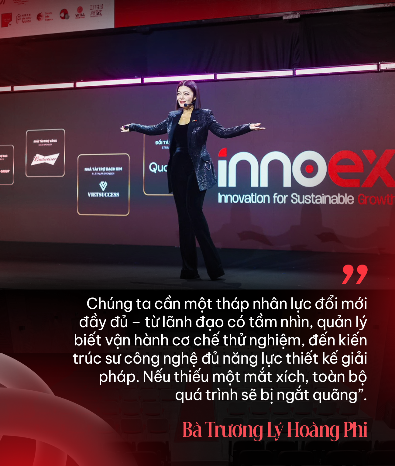 Bà Trương Lý Hoàng Phi: Đối với DN Việt, đổi mới là hành trình LEO NÚI, nếu không chịu nâng cấp sẽ mãi nhìn theo bước chân người khác!- Ảnh 4. Bà Trương Lý Hoàng Phi: Đối với DN Việt, đổi mới là hành trình LEO NÚI, nếu không chịu nâng cấp sẽ mãi nhìn theo bước chân người khác!- Ảnh 4.