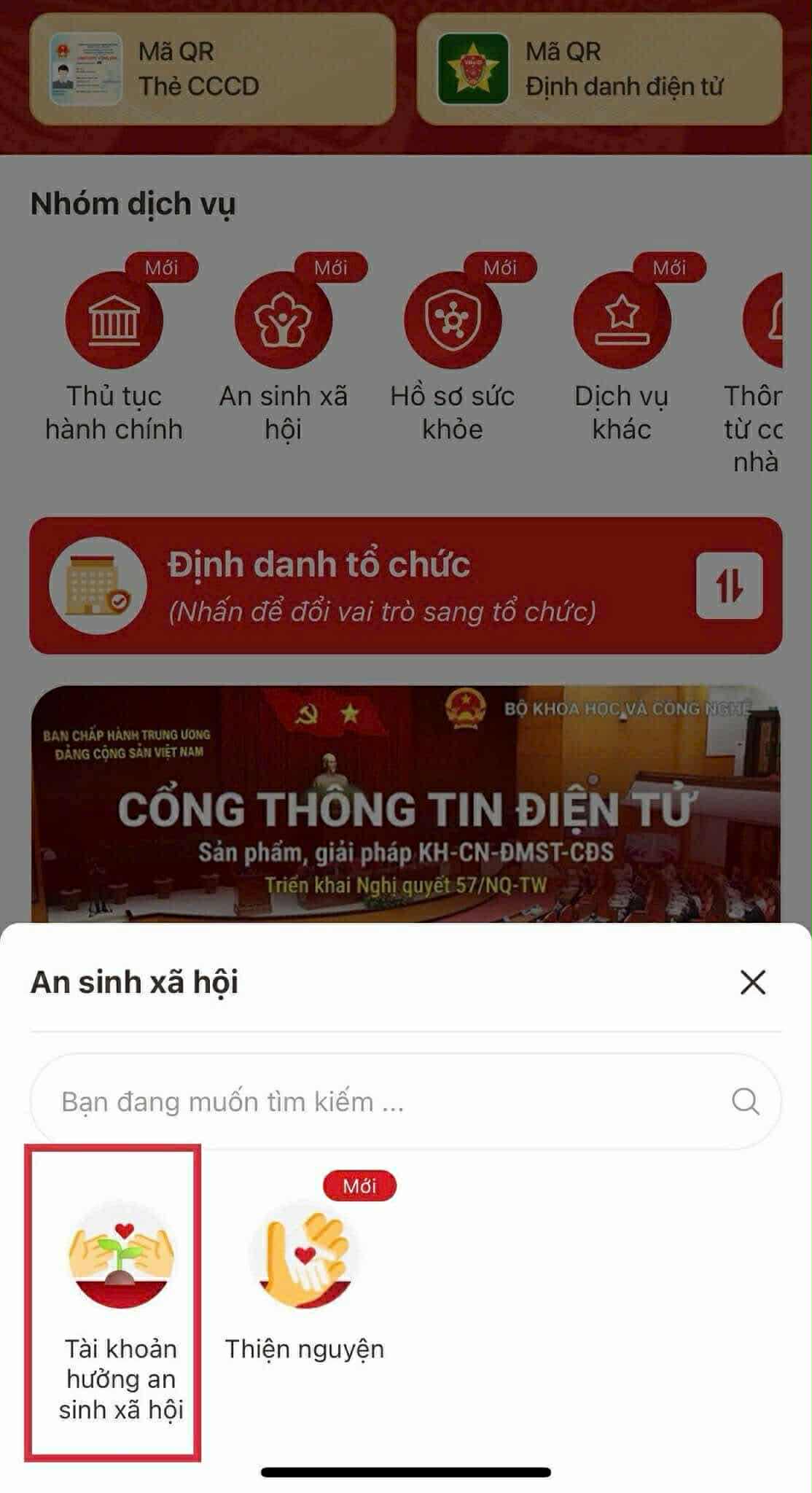 Hướng dẫn chi tiết cách liên kết tài khoản ngân hàng với VNeID - Ảnh 3. Hướng dẫn chi tiết cách liên kết tài khoản ngân hàng với VNeID - Ảnh 3.