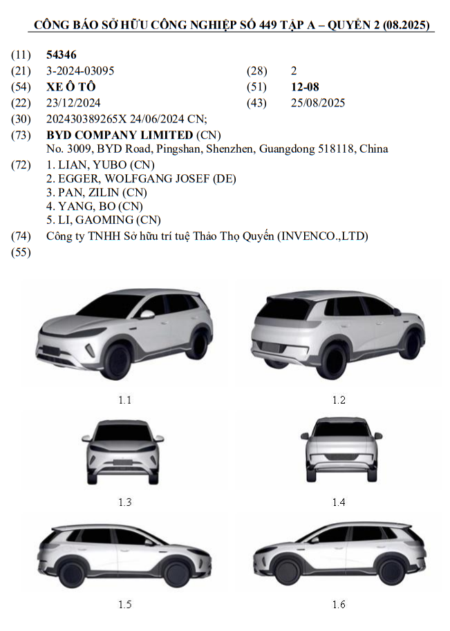 BYD liên tục đăng ký xe mới tại Việt Nam: thêm mẫu SUV ngang cỡ Mazda CX-5, chạy một mạch từ Hà Nội đến Quảng Bình chỉ trong 1 lần sạc- Ảnh 1. BYD liên tục đăng ký xe mới tại Việt Nam: thêm mẫu SUV ngang cỡ Mazda CX-5, chạy một mạch từ Hà Nội đến Quảng Bình chỉ trong 1 lần sạc- Ảnh 1.