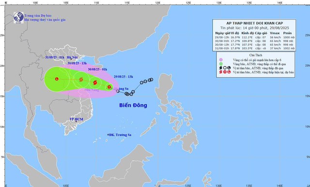 Bão số 6 khả năng hình thành ngay đêm nay, hướng thẳng vào đất liền nước ta- Ảnh 1.