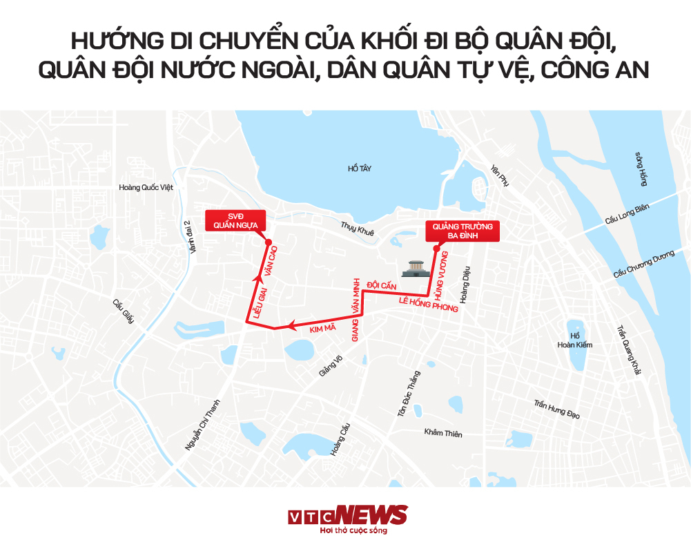 Infographic: Hướng di chuyển các khối diễu binh, diễu hành A80 và những vị trí xem đẹp nhất- Ảnh 3.