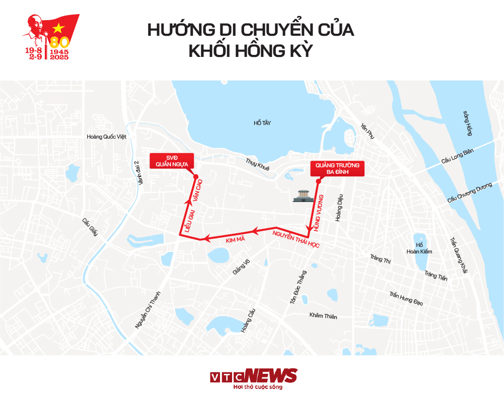 Infographic: Hướng di chuyển các khối diễu binh, diễu hành A80 và những vị trí xem đẹp nhất- Ảnh 7.