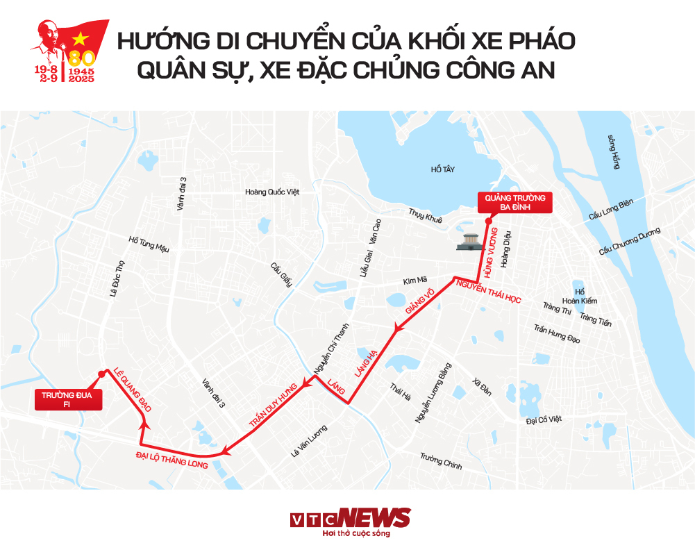 Infographic: Hướng di chuyển các khối diễu binh, diễu hành A80 và những vị trí xem đẹp nhất- Ảnh 10.
