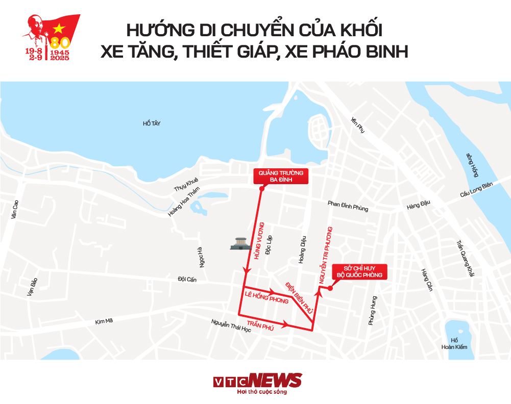 Infographic: Hướng di chuyển các khối diễu binh, diễu hành A80 và những vị trí xem đẹp nhất- Ảnh 8.