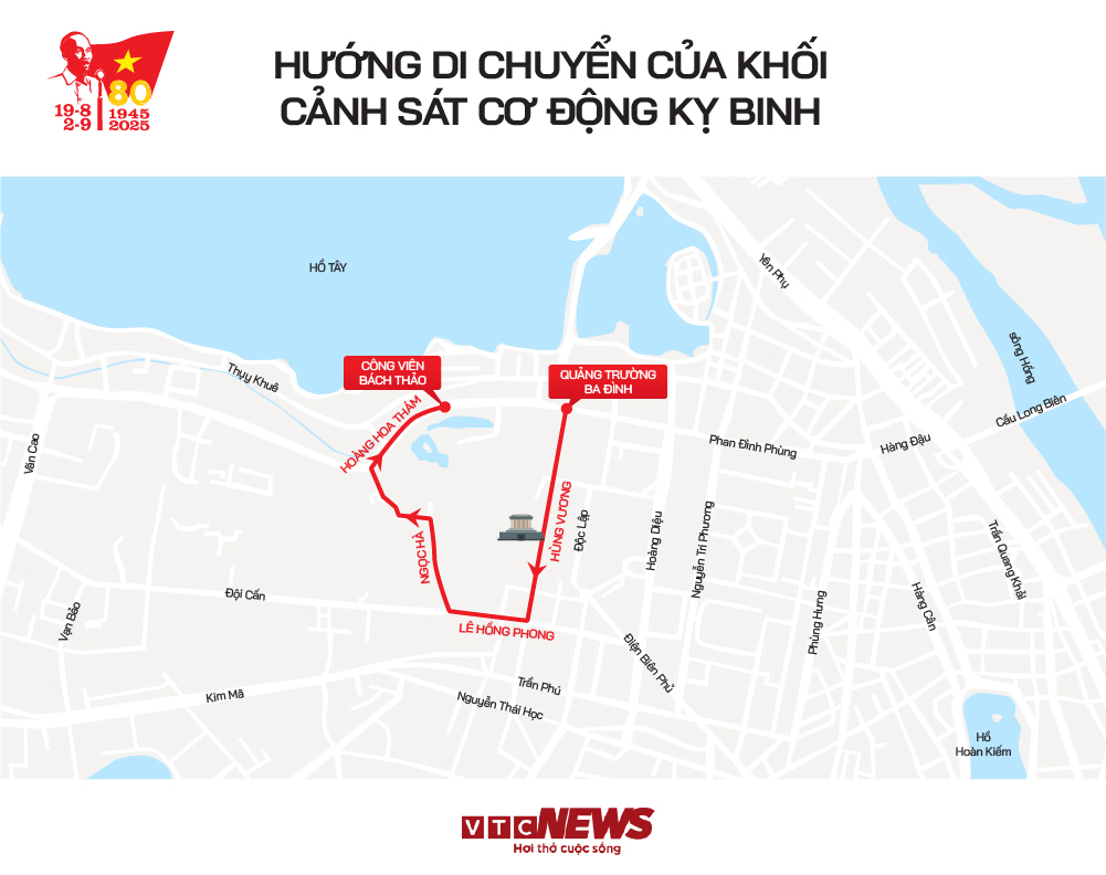 Infographic: Hướng di chuyển các khối diễu binh, diễu hành A80 và những vị trí xem đẹp nhất- Ảnh 6.