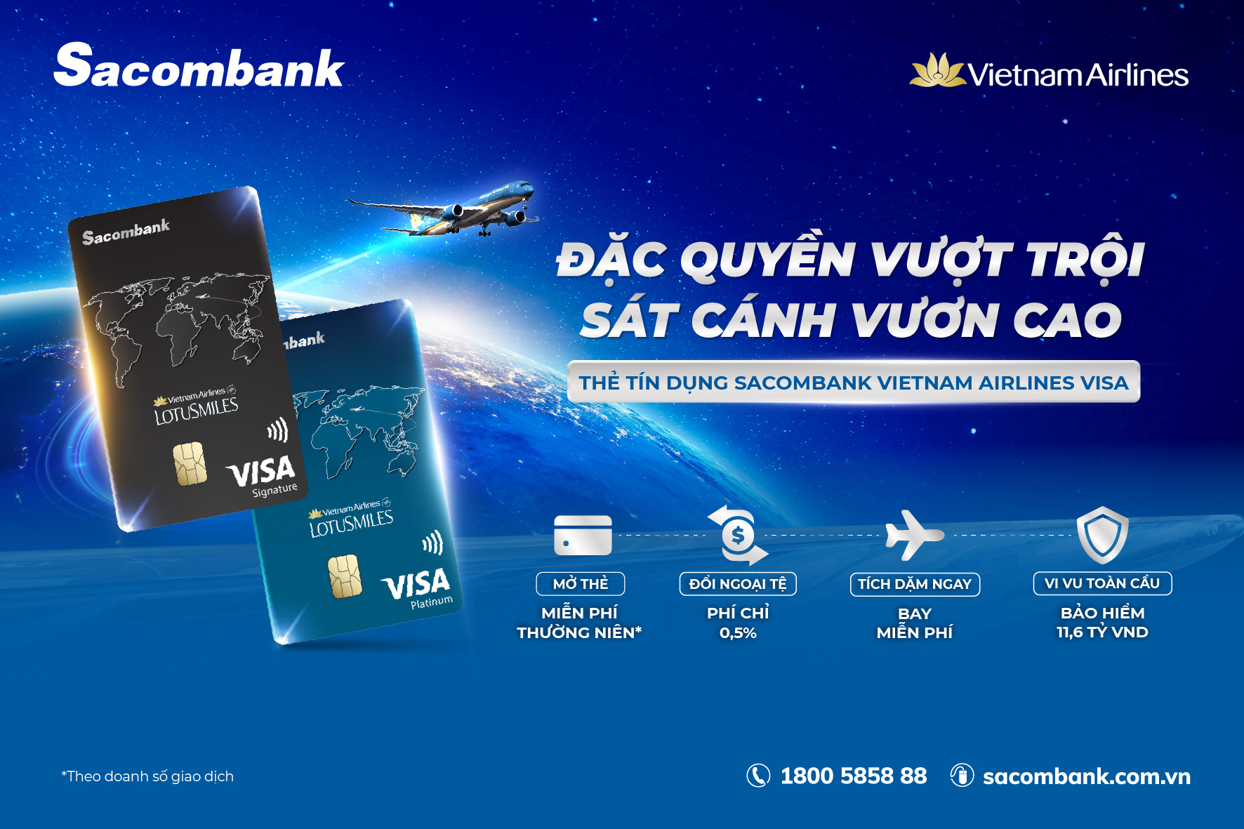 Nâng tầm trải nghiệm cùng thẻ Sacombank Vietnam Airlines Visa- Ảnh 2. Nâng tầm trải nghiệm cùng thẻ Sacombank Vietnam Airlines Visa- Ảnh 2.