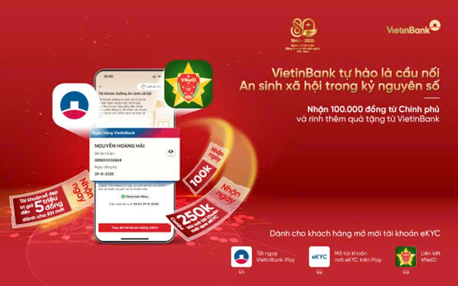 Nhận quà từ Chính phủ – Niềm vui nhân đôi cùng VietinBank- Ảnh 1. Nhận quà từ Chính phủ – Niềm vui nhân đôi cùng VietinBank- Ảnh 1.
