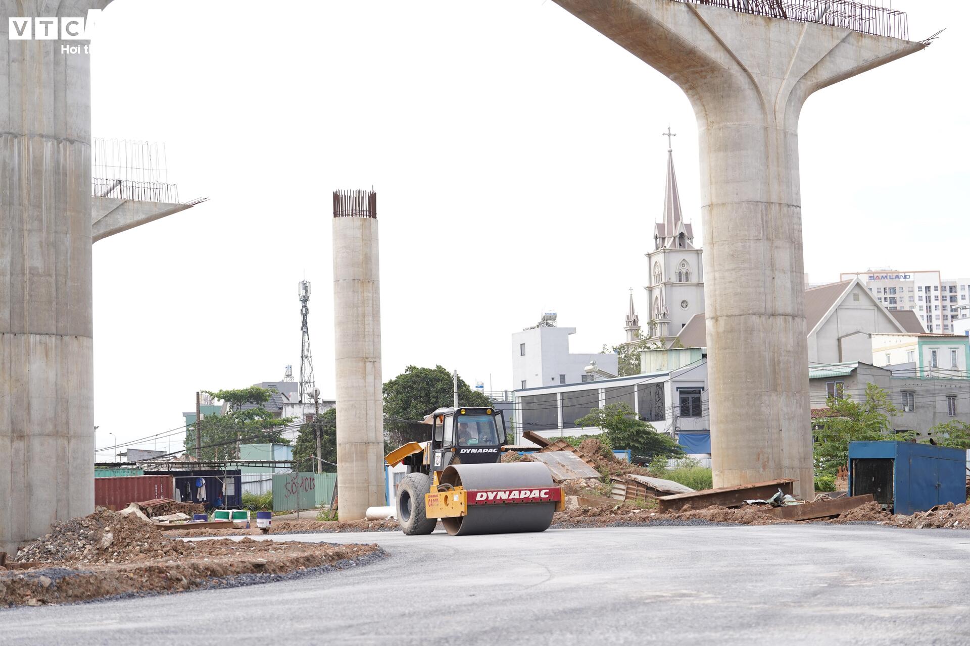 Cận cảnh 'đại công trường' nút giao phức tạp nhất Vành đai 3- Ảnh 6. Cận cảnh 'đại công trường' nút giao phức tạp nhất Vành đai 3- Ảnh 6.