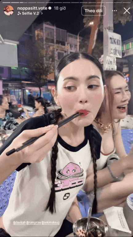 “Ma nữ” đẹp nhất Thái Lan có biểu cảm lạ khi lần đầu ăn món ốc của Việt Nam- Ảnh 6. “Ma nữ” đẹp nhất Thái Lan có biểu cảm lạ khi lần đầu ăn món ốc của Việt Nam- Ảnh 6.