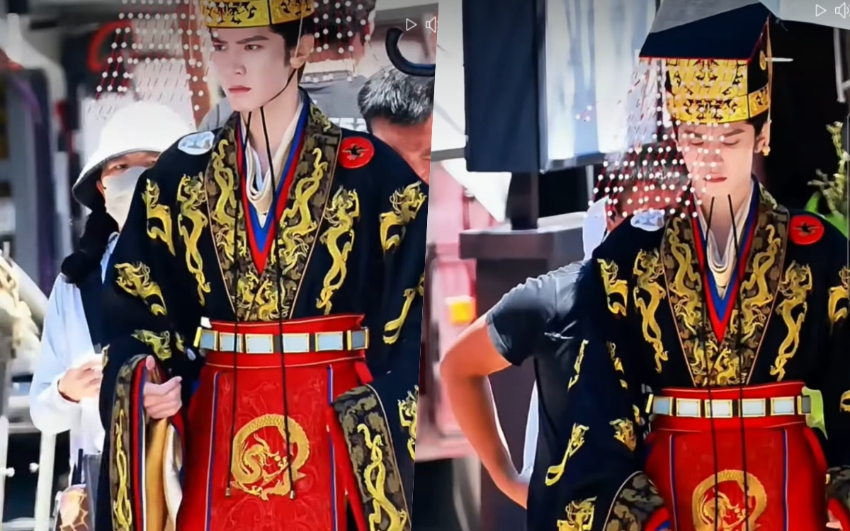 Chưa thấy hoàng đế nào cỡ này: Khoác long bào như mặc hàng Taobao giá rẻ, visual trời ban cũng vô phương cứu chữa!- Ảnh 2. Chưa thấy hoàng đế nào cỡ này: Khoác long bào như mặc hàng Taobao giá rẻ, visual trời ban cũng vô phương cứu chữa!- Ảnh 2.