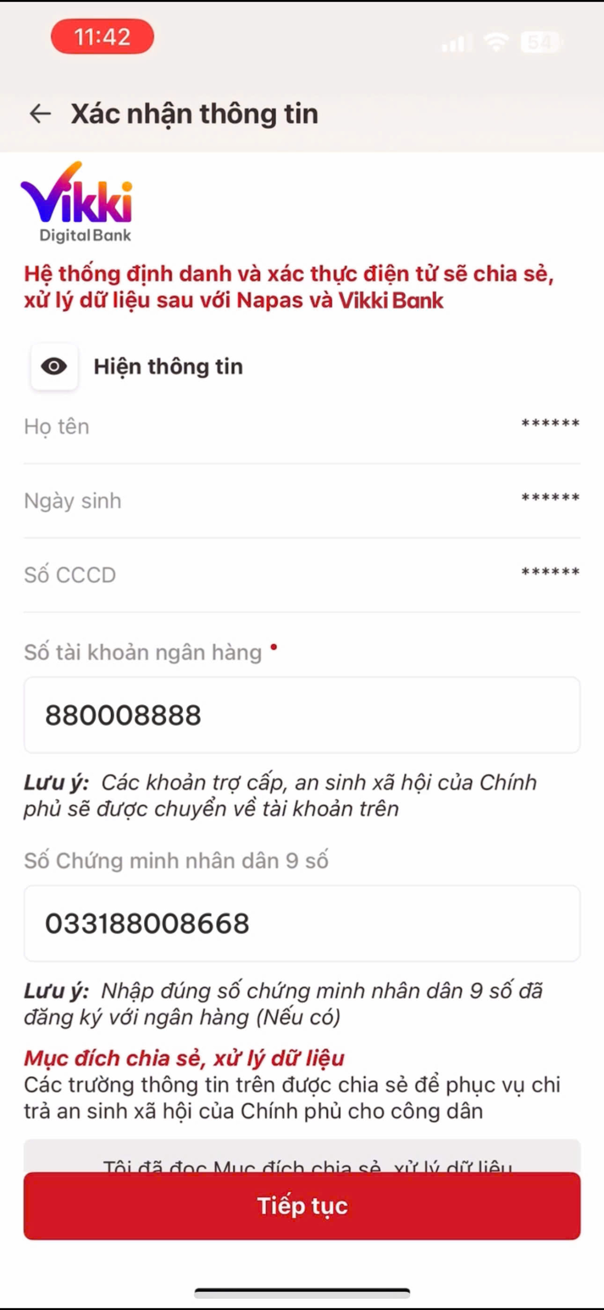 Hướng dẫn liên kết tài khoản an sinh xã hội với Vikki Bank: Cơ hội trúng vàng nhẫn và vàng miếng- Ảnh 4. Hướng dẫn liên kết tài khoản an sinh xã hội với Vikki Bank: Cơ hội trúng vàng nhẫn và vàng miếng- Ảnh 4.