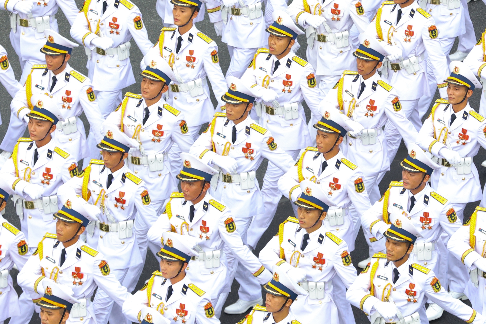 Hình ảnh đẹp tuyệt đối của khối diễu binh, diễu hành tại buổi Tổng duyệt diễu binh, diễu hành A80- Ảnh 7. Hình ảnh đẹp tuyệt đối của khối diễu binh, diễu hành tại buổi Tổng duyệt diễu binh, diễu hành A80- Ảnh 7.